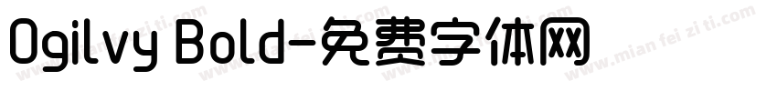 Ogilvy Bold字体转换